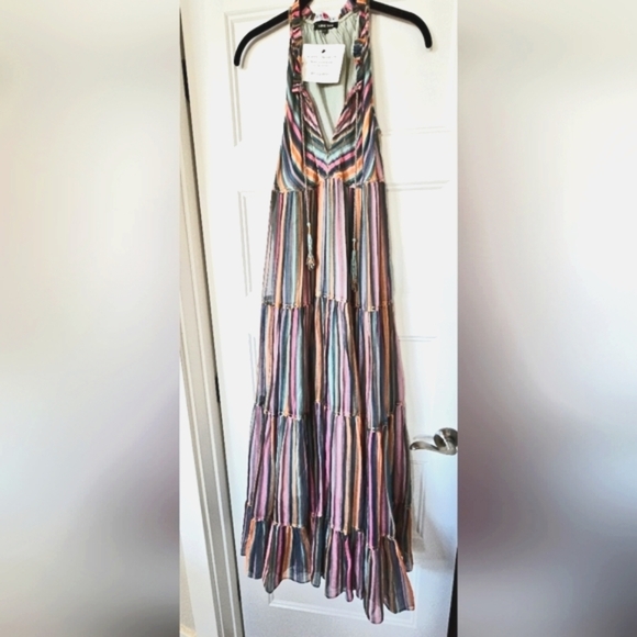 Hartly Love Sam Striped Sleeveless Multi-Color Long Dress sz xs - Picture 13 of 13